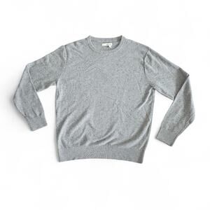 Textured Pullover Sweater Hawker Rye Crew Neck Knit Stretch Gray Men's Large